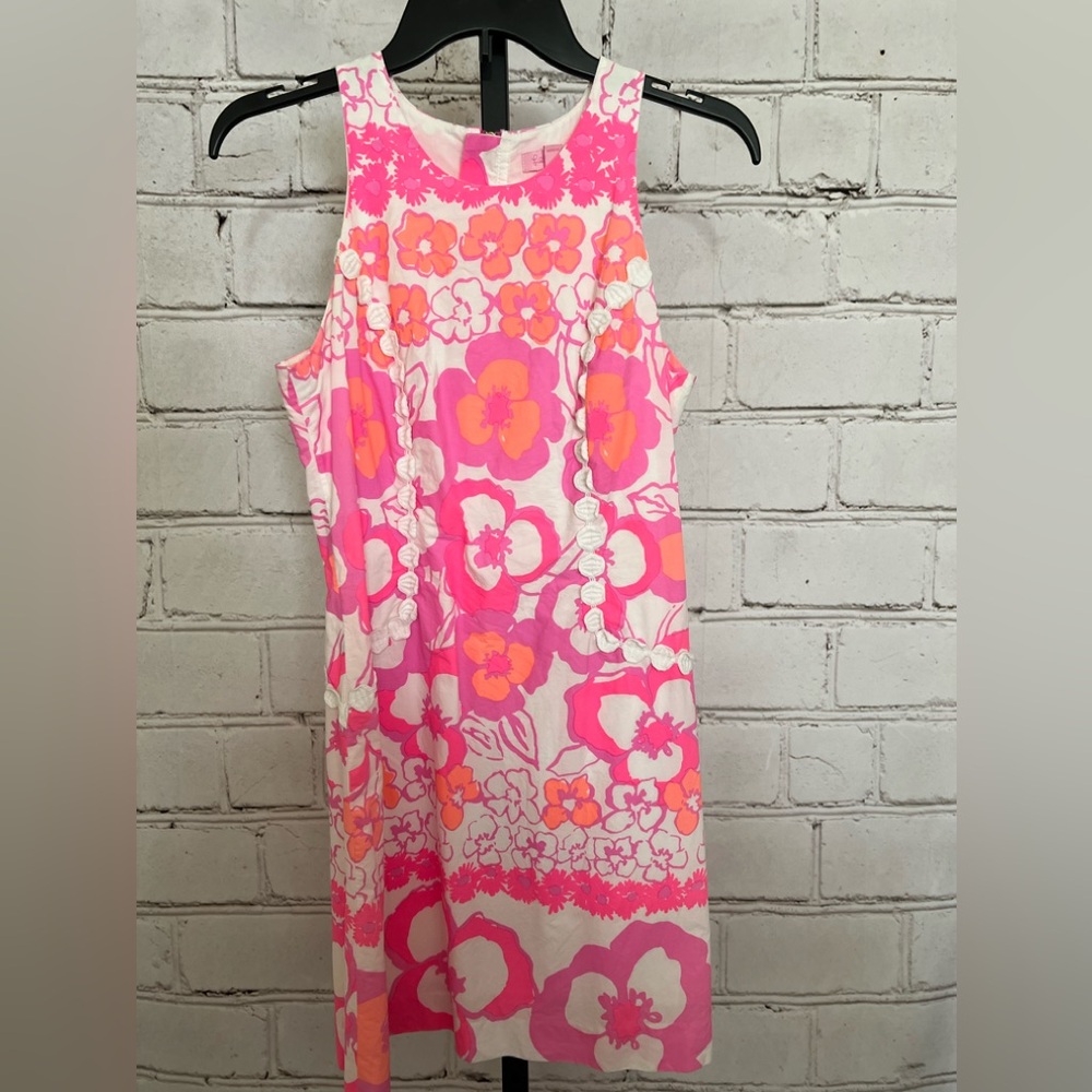 Lilly Pulitzer Pearl Shift, Pansy Dance, Size 2 - Picture 2 of 6